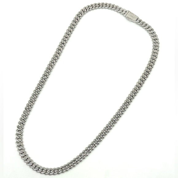 925 Silver, 9.0CTW Moissanite Square Miami Cuban Chain - Picture 9 of 10